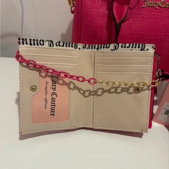 Juicy Couture Free Love Satchel Bag with Matching Wallet - Picture 7 of 10